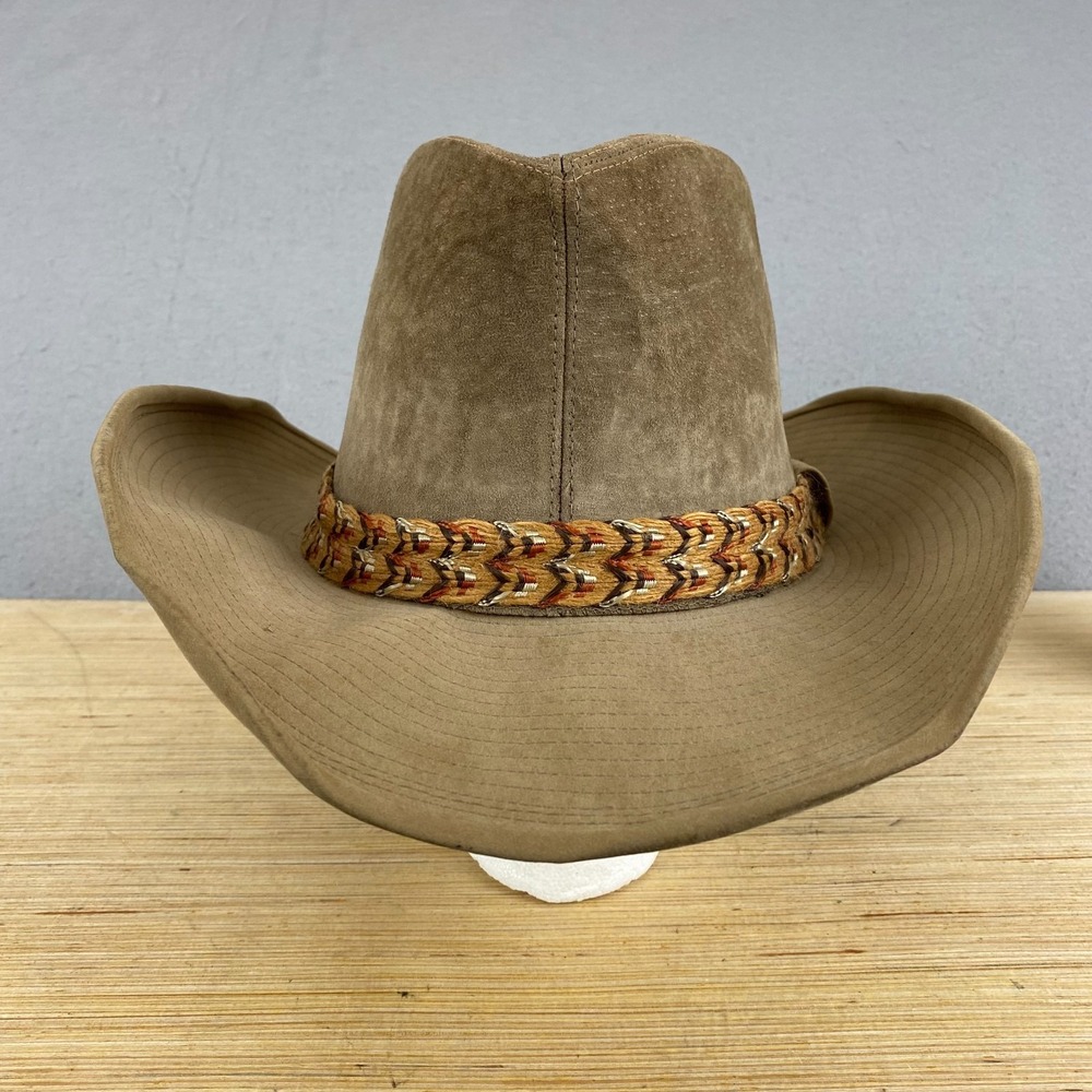 Resistol Hat Cowboy Mens 7 1/8 Beige Suede Stagecoach Wide Brim Western Ranch